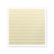 Motif Faux Gold Foil White Stripes