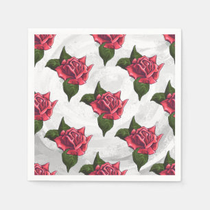 Serviette Jetable Motif rose