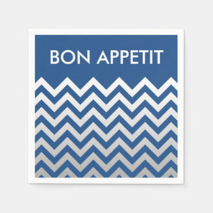 Serviette Jetable Motif ZIGZAG - dégradés gris + votre dossier.