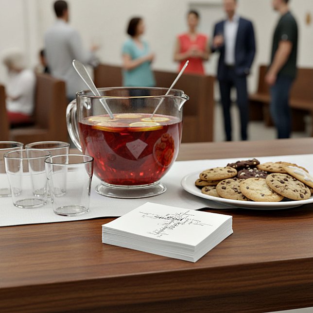 Serviette Jetable mots chrétiens croisent (Créateur téléchargé)