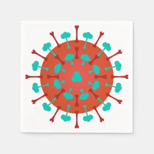 Serviette Jetable Mouchoirs en papier virus de la grippe