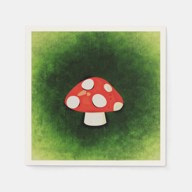 Serviette Jetable Mushroom de Cute (Devant)