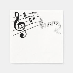 Serviette Jetable Music Speaks Napkins