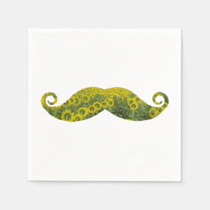 Serviette Jetable Mustcahes Papier-Cocktail serviettes