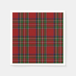 Serviette Jetable Napkins en papier tartan Royal Stewart