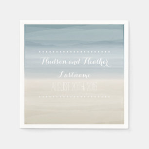 Serviette Jetable Napkins Mariage Ombre Shore
