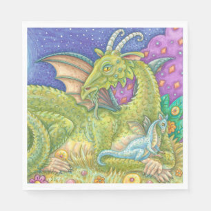 Serviette Jetable NAPKINS PAPIER Imaginaire de Dragon Bébé nouvelle 
