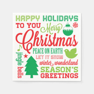 Serviette Jetable Naples de métro Holiday