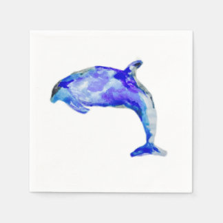Serviette Jetable Naples Dolphin Bleu