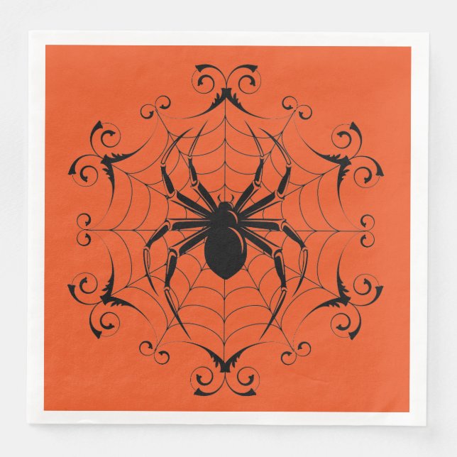 Serviette Jetable Naples en papier d'Halloween (Devant)