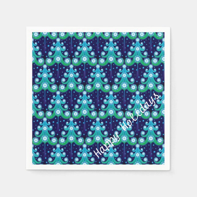 Serviette Jetable Naples Motifs personnalisées de Noël (Devant)