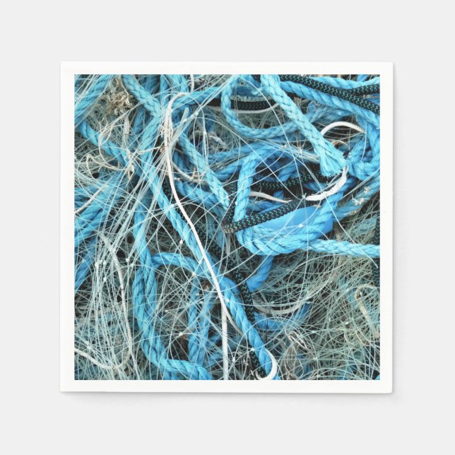 SERVIETTE JETABLE NET DE PÊCHE (Devant)
