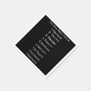 Serviette Jetable Neuf serviettes nobles de vertus