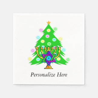 Serviette Jetable Noël et Hanoukka