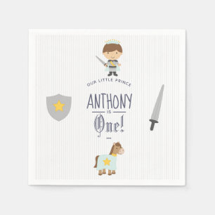 Serviette Jetable Notre petite fête d'anniversaire du Prince