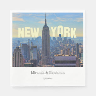Serviette Jetable NYC Skyline ESB WTC 2C L