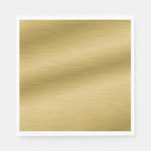 Serviette Jetable Oeuvre élégante en or brossé Faux
