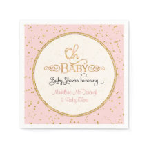 OH Baby shower Décor Girl Glam Parties scintillant