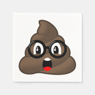 Serviette Jetable Oh dunette Emoji w/Glasses