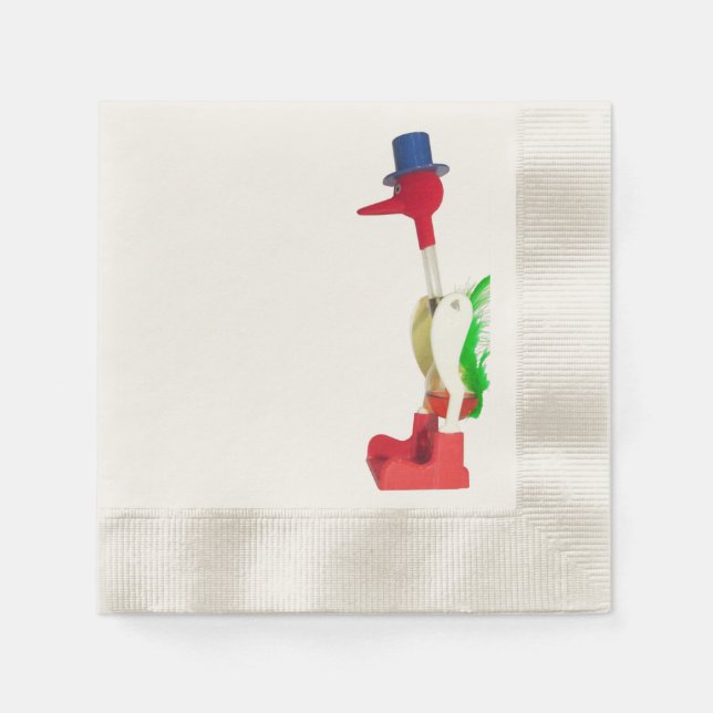Serviette Jetable Oiseau potable (Devant)