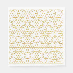 Serviette Jetable Or d'art déco