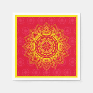 Serviette Jetable Ornement indien