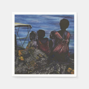 Serviette Jetable Où est papa ? L'île Harbour