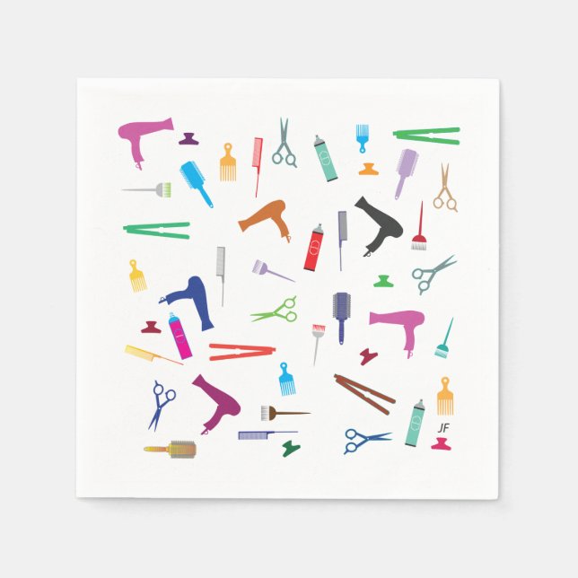 Serviette Jetable Outils de coiffure 2 (Devant)