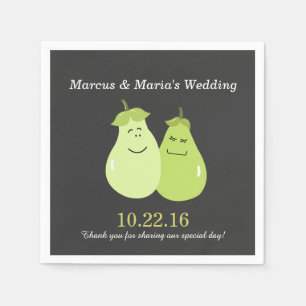 Serviette Jetable Paire de mariée parfaite/Mariage de chambre Napkin
