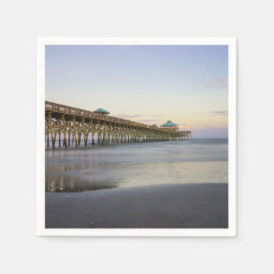 Serviette Jetable Paix du soir sur Folly Beach