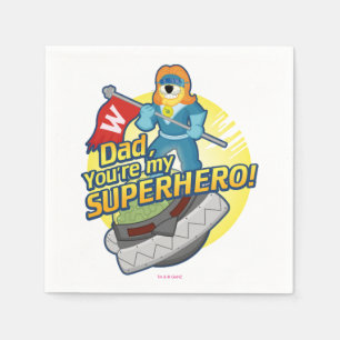 Serviette Jetable Papa, vous êtes mon super héros