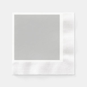 Serviette Jetable Papier à Cocktail Gris Argent Napkin