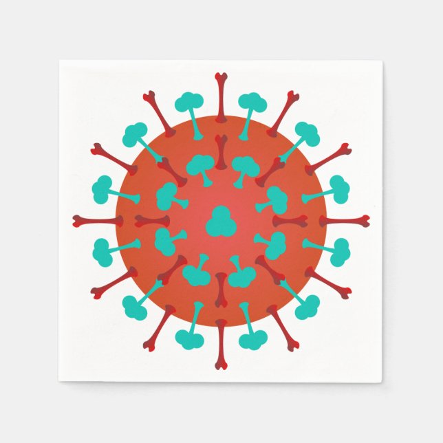 Serviette Jetable Papier à papier contre la grippe (Devant)