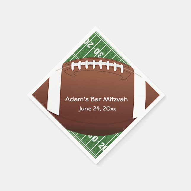 Serviette Jetable Papier de conception de football (Coin)