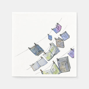 Serviette Jetable Papier de livre à accrocher Napkin