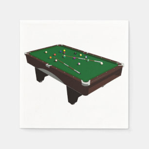 Serviette Jetable Papier de table de billard