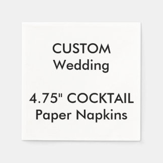 Serviette Jetable Papier jetable blanc personnalisé COCKTAIL