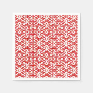 Serviette Jetable Papier Napkin - Hexagon et Barres