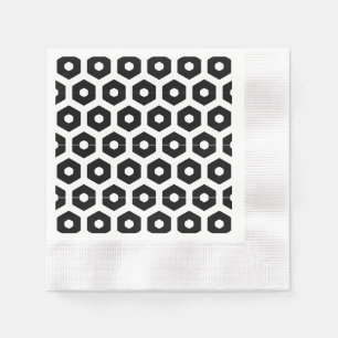 Serviette Jetable Papier Napkin - Hexagons
