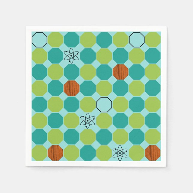 Serviette Jetable Papier octogonique atomique (Devant)