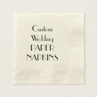 Serviette Jetable Papier Papier de mariage personnalisé