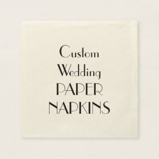 Serviette Jetable Papier Papier de mariage personnalisé