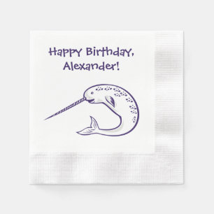 Serviette Jetable Papier personnalisé pour la fête d'anniversaire 