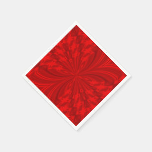 Serviette Jetable Papillon Abstrait, NAPKINS DE PARTI PAPIER ROUGE