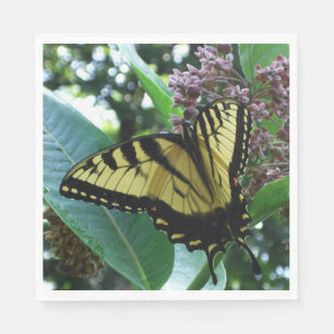 Serviette Jetable Papillon Swallowtail I sur Asclépiade à Shenandoah