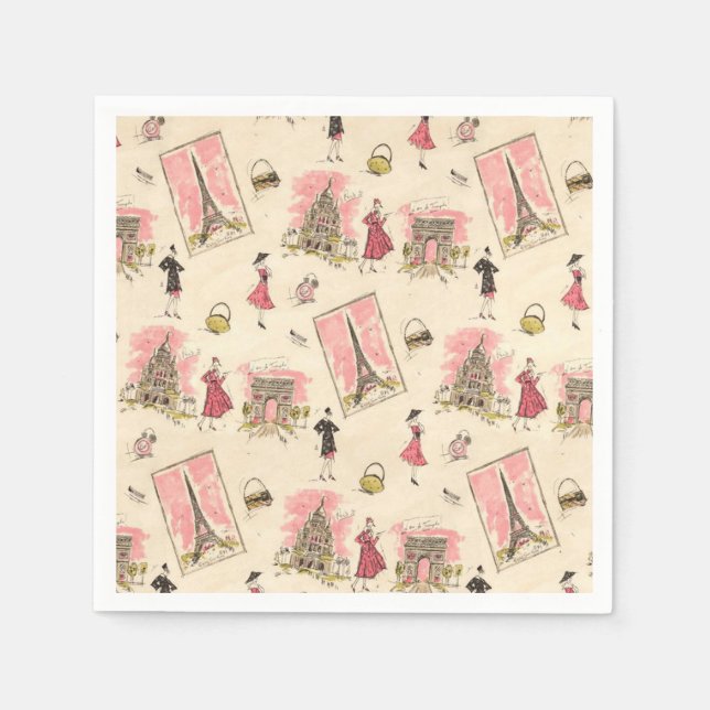 Serviette Jetable Paris 2 (Devant)