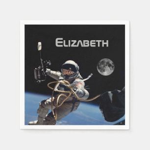 Serviette Jetable Partie de marche spatiale de l'astronaute personne