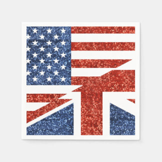 Serviette Jetable parties scintillant usa uk papier serviettes