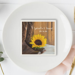 Serviette Jetable Pays Sunflower Mariage Ouest