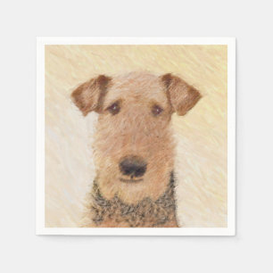 Serviette Jetable Peinture Airedale Terrier - Cute Original Art